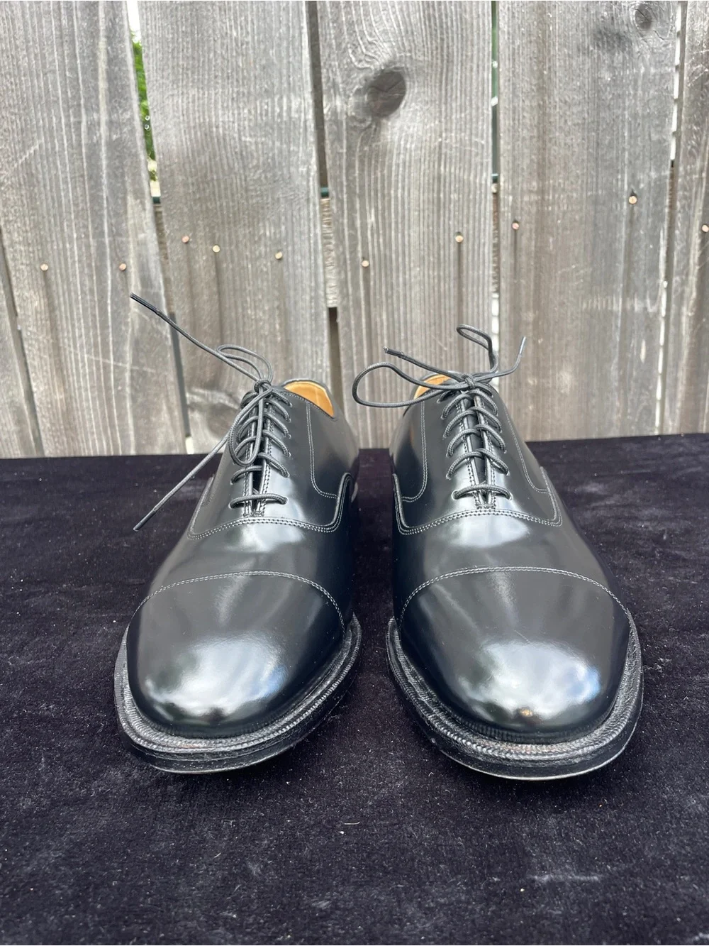 Johnston & Murphy 10.5 D Optima Melton Cap Toe Oxford Dress Shoe